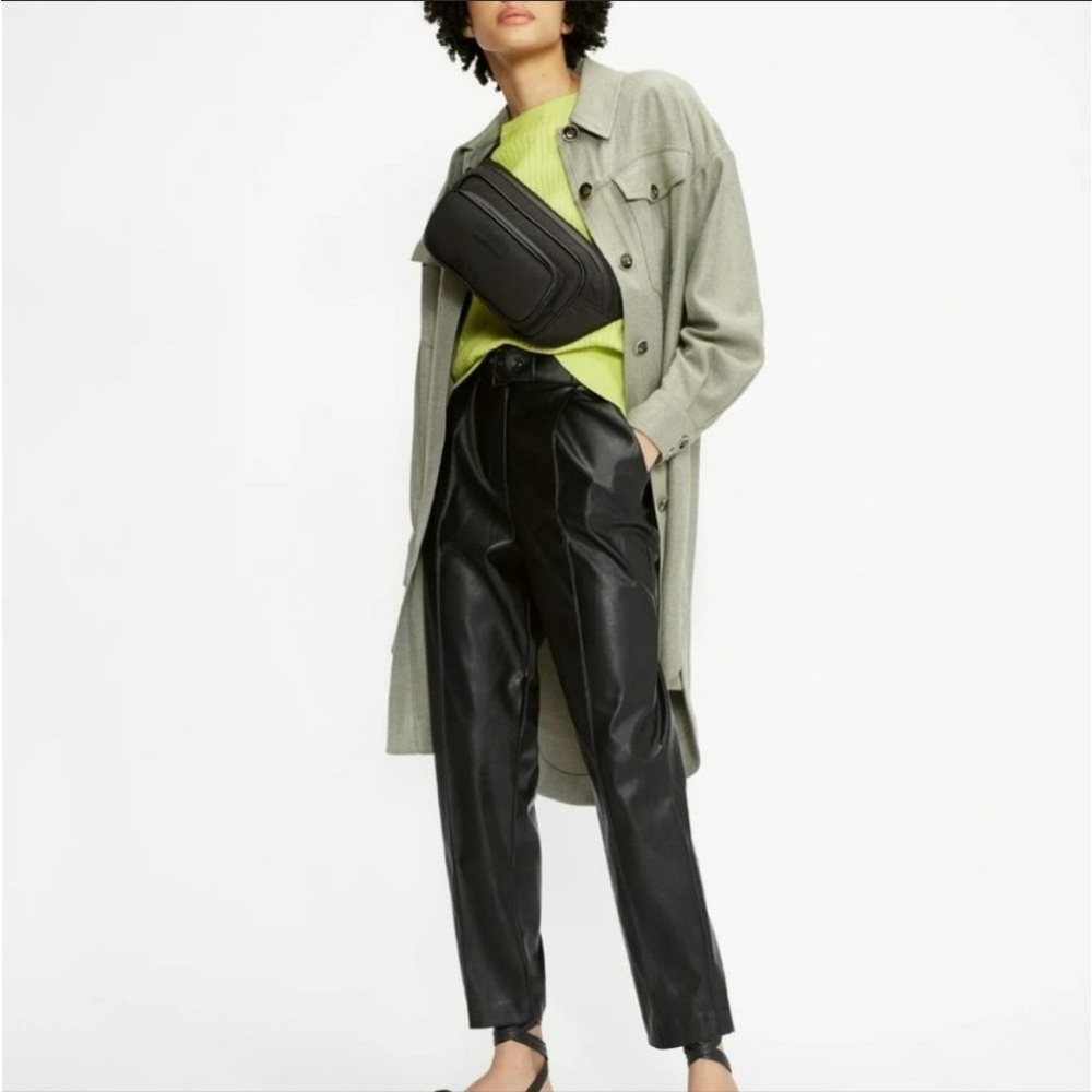 Ted Baker Faydell Faux Leather Trousers, Black